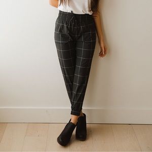 Albion Fit Destination jogger black windowpane Tall